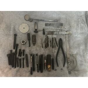 Lot of Small Machinist Parts & Tools, Starrett, Curtis, General